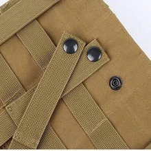 1pc Hunting Ammunition Bag  Fan Tactical Multi-Function Triple Magazine Bag Tactical Vest Accessory Bag - Khaki - View 6