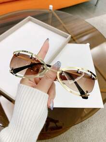 1pc Women's Fashionable Personalized Fashion Glasses For Stage Performance Decoration - Multicolor - View 10