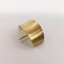 1個金屬髮夾連馬尾扣和夾子,女性髮飾配有ins冷調設計 - 金色 - 查看 1