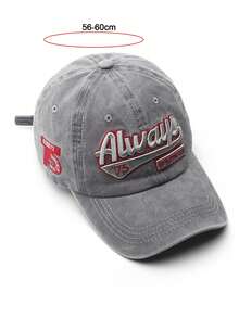 1入女士棒球帽，女性運動洗水牛仔休閒棒球帽，多功能街頭時尚遮陽帽 - 灰色 - 查看 8