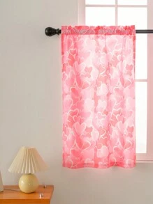 140*46cm（1 件）& 68*60cm 和 60*90cm（2 件）情人節主題可愛浪漫窗簾,適合廚房、客廳、書房、餐廳 - 彩色 - 查看 7