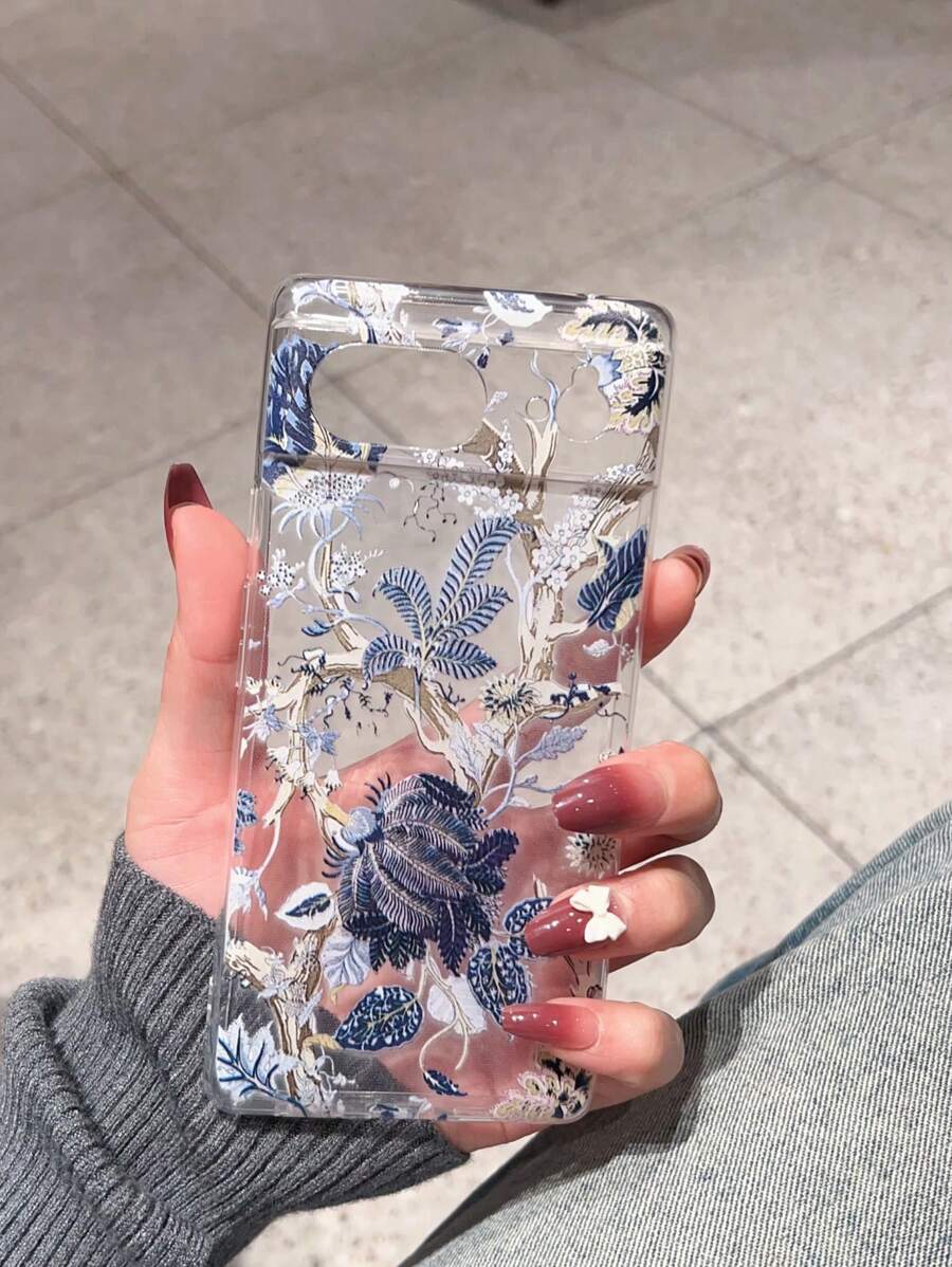 沙滩主题 1 件装 龙年图案 TPU 彩绘手机壳,兼容 /Galaxy,国际版,非国内版 - 彩色 - 查看 1