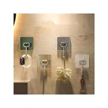 10入組多功能掛鉤創意膠粘掛鉤,適用於家庭房間的門或牆。透明,黏性強,不需要釘子或螺釘安裝 - 白色 - 查看 2