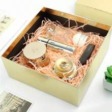 1 件（20 克）禮品盒,內含皺紋紙、多色拉菲草紙、派對禮品包裝填料、裝飾性皺紋切碎填料,適合派對和禮品包裝 - 淺粉 - 查看 2