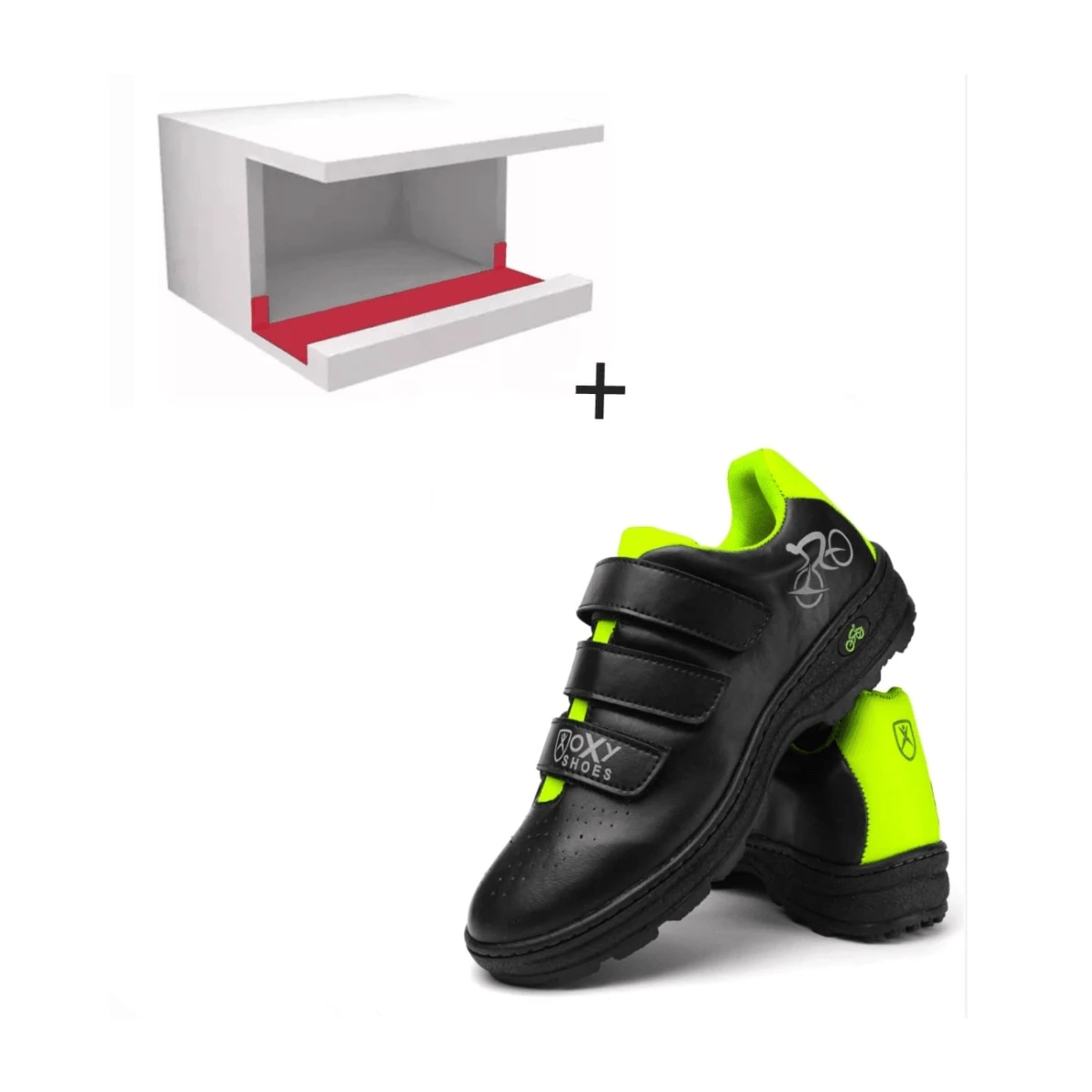 Men Cycling Shoes - màu xanh lá - Xem 1