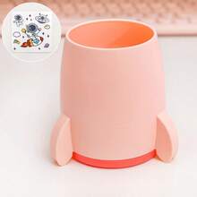 1份桌面收納組織者，可愛DIY筆筒配有大容量 - 西瓜粉 - 查看 2