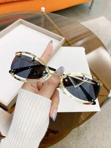 1pc Women's Fashionable Personalized Fashion Glasses For Stage Performance Decoration - Multicolor - View 9