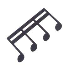 1入彩色吉他音樂音符樂譜夾,金屬樂器配件,適用於鋼琴吉他樂譜 - 黑色 - 查看 8