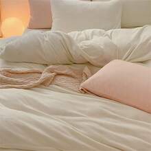 Thickened And Antistatic Milk Velvet Solid Color Single Duvet Cover, Winter Comforter Cover - Orange - View 6