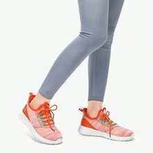STQ Tennis Shoes Womens Slip On Walking Sneakers With Arch Support - 淺珊瑚 - 查看 2