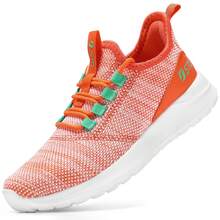 STQ Tennis Shoes Womens Slip On Walking Sneakers With Arch Support - 淺珊瑚 - 查看 1