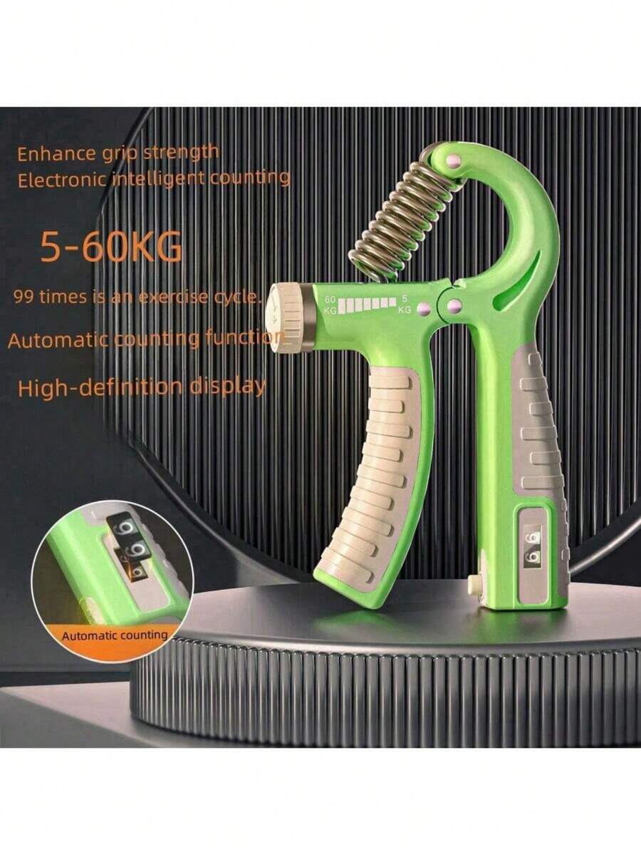 計數軟握力手部鍛鍊器手腕強化器手指握力器適合家庭鍛煉 - 綠色 - 查看 1