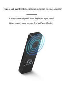 Pancoat Nuevo Reproductor Mp3 De Tarjeta Usb Con Conector Largo Sin Memoria Para El Aprendizaje De Inglés De Los Estudiantes - Negro - Ver 5