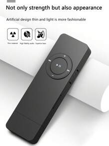 Pancoat Nuevo Reproductor Mp3 De Tarjeta Usb Con Conector Largo Sin Memoria Para El Aprendizaje De Inglés De Los Estudiantes - Negro - Ver 4