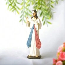 1pc Hand Painted Resin Divine Mercy Jesus  Statue Figurine - Mercy Jesus - View 1