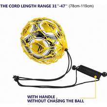 單人足球射門訓練器,無需手部輔助的訓練輔助器,單人練習,適用於3/4/5號球 - 藍色 - 查看 3