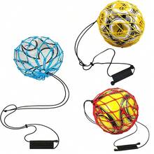 單人足球射門訓練器,無需手部輔助的訓練輔助器,單人練習,適用於3/4/5號球 - 藍色 - 查看 8