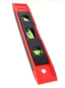 Torpedo Level 3 Drops 0° 45° And 90° 20 Cm Long - Red - View 4