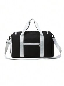 Women's Solid Color Simple All-Match Multi-Pocket Travel Bag Traveling Bag Travel Kit Travel Stuff Travel Organizer Travel Essentials Travel Accessories - Black - View 6