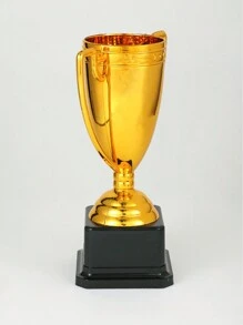 1 Pieza Mini Trofeos, Trofeo De Oro, Trofeos De Plástico Para Adultos Y Niños. Trofeos De Plástico Para Tazas Que Son Recompensas De Regalos, Premios Ganadores Para Torneos Deportivos, Fiestas De Cumpleaños Y Competencias - Dorado - Ver 4