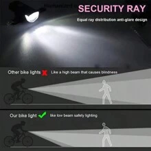 1pc Usb Rechargeable Bike Light, Headlight, Taillight, High Brightness Illumination For Night Riding, Waterproof, Easy To Install, Outdoor Mountain Bike, Off-Road Bike Dedicated Accessories
