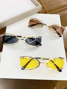 1pc Women's Fashionable Personalized Fashion Glasses For Stage Performance Decoration - Multicolor - View 7