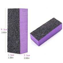 Sanding Buffing Art Block Buffer Files Polisher Nail Polish Buffing Nail Way Nail File Sticks For Smooth And Shiny Nails - Black Purple - View 2