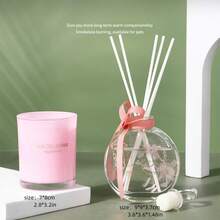 Festival Gift Aromatherapy Gifts Box Set Diy Hand Carry No Flame Fragrant Wax Candle Gift - Black - View 2