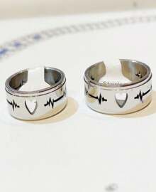Ring Sets - Glossy Silver - View 2