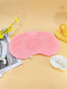 1pc Back Scrubber Pad With Suction Cup, Multi-Functional Foot Rubbing Pad - Pink - View 10