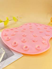 1pc Back Scrubber Pad With Suction Cup, Multi-Functional Foot Rubbing Pad - Pink - View 6