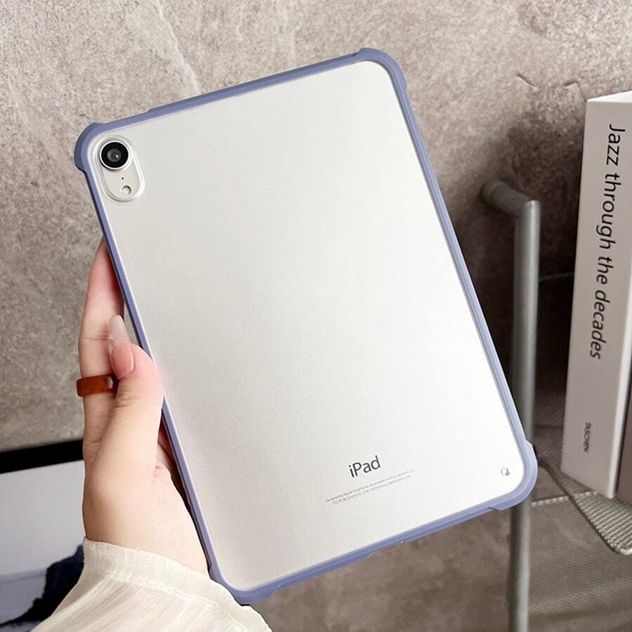 Case Compatible With IPad ,  Ultra Slim Translucent Frosted Hard Back Shell Protective Cover , Anti-Fall , Full Coverage - Lavender Purple - View 1