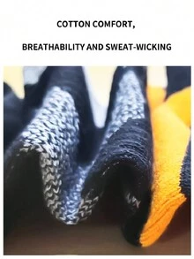 1 Pair Men Cotton Socks Black Sports Socks Casual Soft Running Summer Absorb Sweat Breathable Male Sock Sokken - Black - View 6