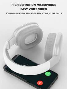 低延遲重低音電競耳機,支援更快速的無線傳輸和聚合物鋰電池,續航力更長 - 銀色 - 銀色 - 查看 7