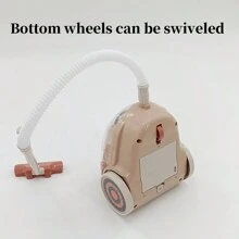 迷你兒童廚房玩具套裝模擬遊戲-咖啡機，多士爐，攪拌器，榨汁機，洗衣機，飲水機，吸塵器和烤箱，具有逼真的燈光和聲音效果，適合3歲以上兒童 - 吸塵器 - 查看 6