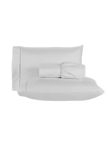 3-Piece Super King Size Bed Sheet Set 100% Cotton With Matchstick Stitch IMMEDIATE SHIPPING