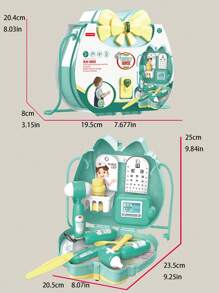 1入兒童假裝醫療套件肩袋 - 淺藍色 - 查看 3