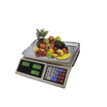 Báscula electrónica comercial, báscula de escritorio para frutas, de verduras, báscula de plataforma recargable