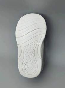 1 双男女款婴儿网眼 PU 休闲运动鞋，钩环扣，适合所有季节 - 灰色 - 查看 7