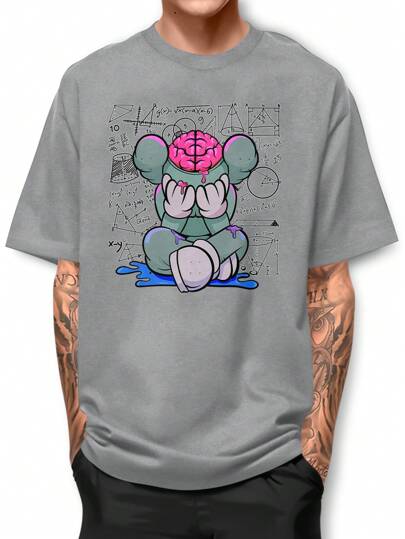 Camiseta Básica Kaws Math 100% Algodão Camisa