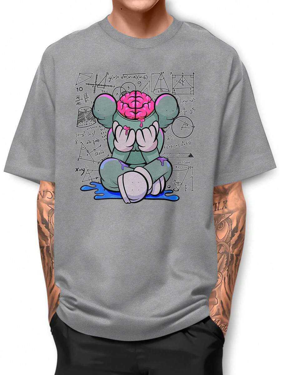 Men T-Shirts - Màu Xám nhạt - Xem 1