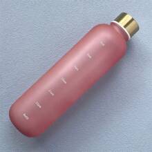 1pc/1000ml Sports Water Bottle, Fitness Water Bottle, Portable Outdoor Water Bottle, Reusable Water Bottle, Sports Camping Travel Water Bottle - Pink - View 1