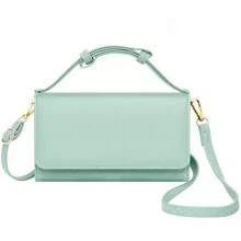Small Crossbody Bag For Women Cell Phone Wallet Purse Mini Shoulder Handbags With Card Slots - Green - View 6
