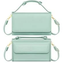 Small Crossbody Bag For Women Cell Phone Wallet Purse Mini Shoulder Handbags With Card Slots - Green - View 1