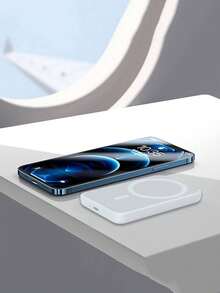 Bateria Externa Inalambrica MAGSAFE para iPhone (Genérica) - Blanco - Ver 2