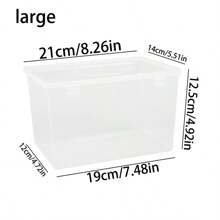 1pc Dustproof Storage Box With Lid For Medicine