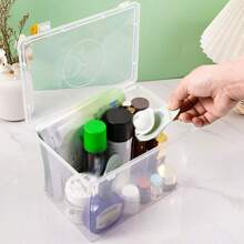 1pc Dustproof Storage Box With Lid For Medicine