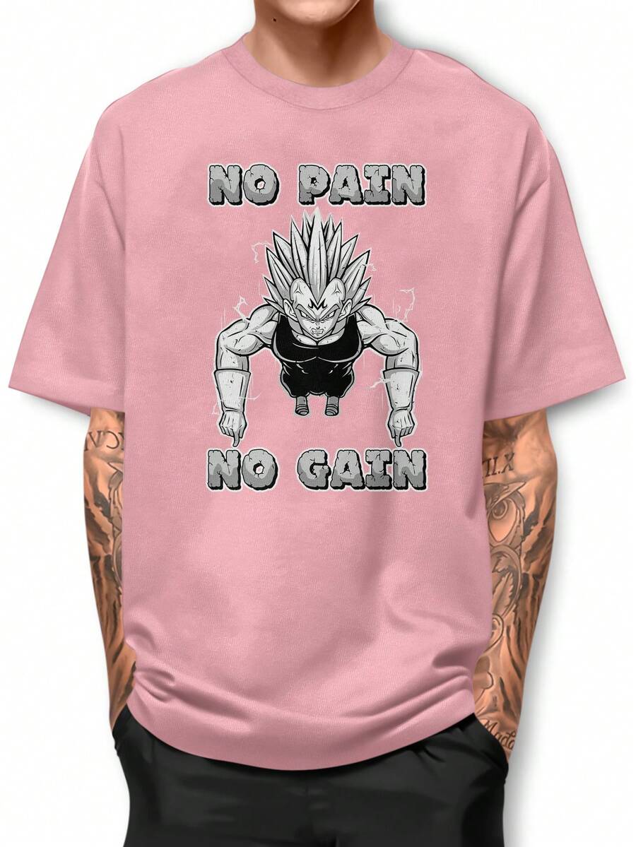 Men T-Shirts - Màu Hồng baby - Xem 1