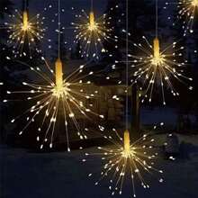 Firework Lights 8 Modes Dimmable Fairy Light String With Remote Control, Ideal For Indoor/Outdoor Tent, Patio, Wedding And Party Wall Decoration - Multicolor - View 5