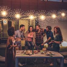 Firework Lights 8 Modes Dimmable Fairy Light String With Remote Control, Ideal For Indoor/Outdoor Tent, Patio, Wedding And Party Wall Decoration - Multicolor - View 2